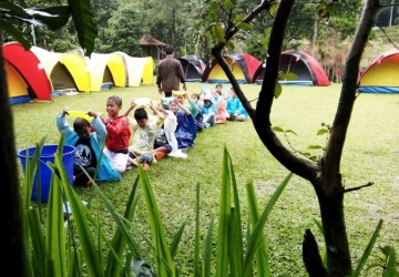 Suasana Lokasi Camping SD Al-Fath BSD