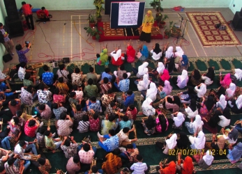 SMP Al-Fath Cirendeu Bermain Angklung Bersama AAI (Asosiasi Angklung Indonesia)